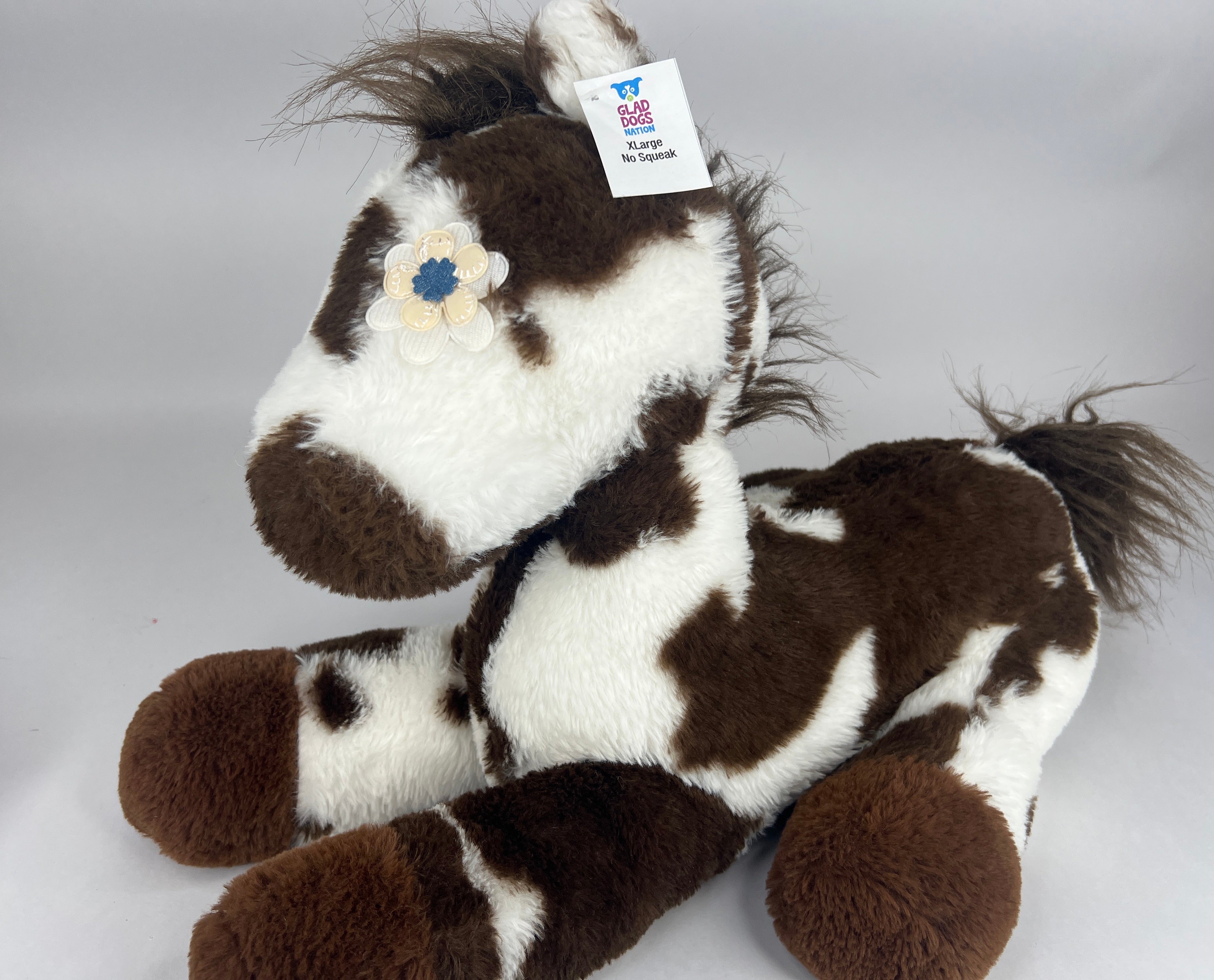 Extra Large / XL Stuffed & NO SQUEAK Squeakerless Quiet Zone Dog Toys: 15"-20"