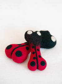 Ladybug Woolbone Dog Toy