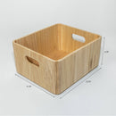 Wooden Ribbed Bins – Natural