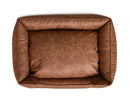 Masculine vintage style dog bed for a large dog. 