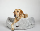 Luna Grey Napper Dog Bed with Bolsters