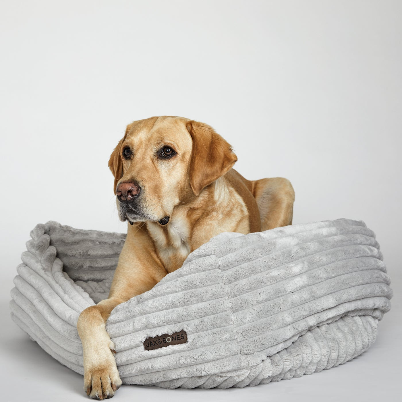 Luna Grey Napper Dog Bed by Jax & Bones