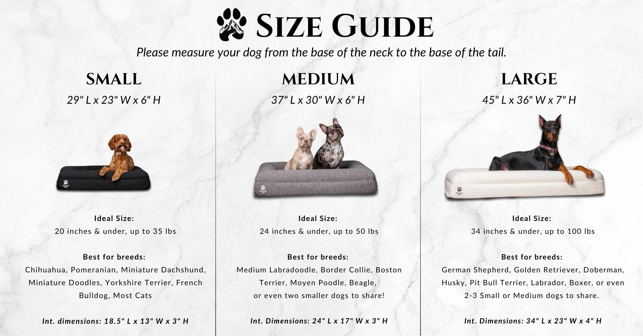 Luxury Orthopedic Dog Bed - Wasatch Pup