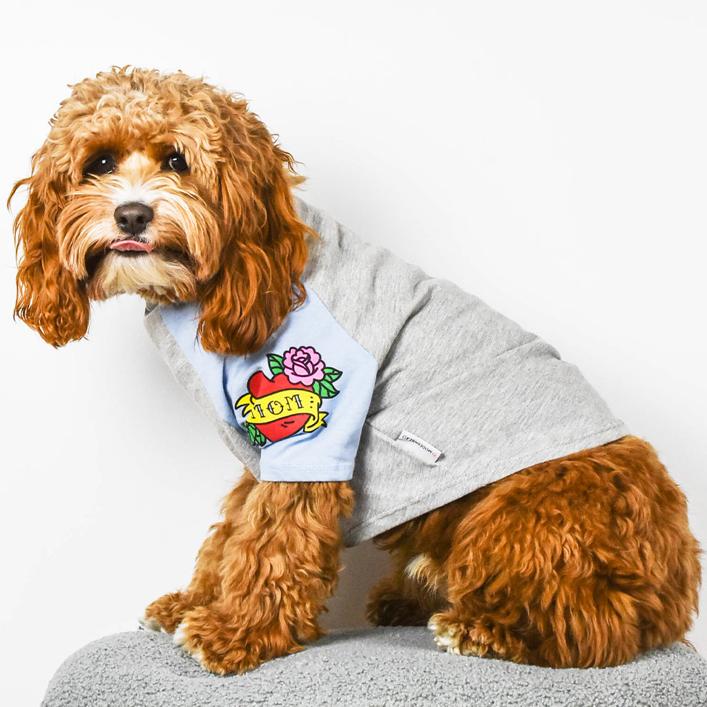 Mom Heart Tattoo Pet T-shirt by MODERNBEAST