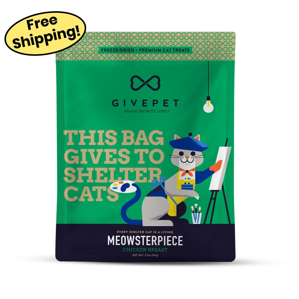 Meowsterpiece - GivePet Freeze-Dried Cat Treats - 1.25 oz