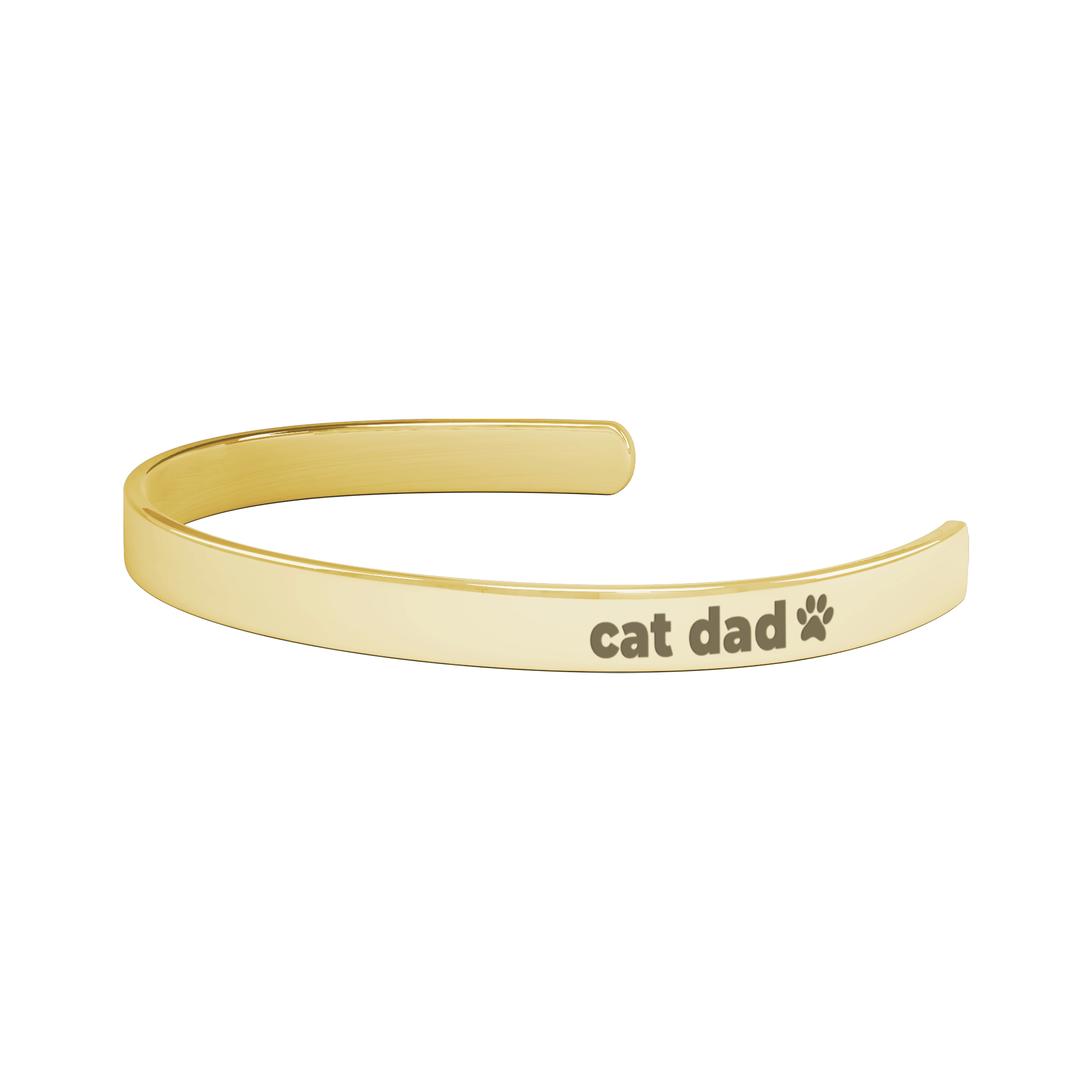 Minimalist Cat Dad Bracelet-Gift for Cat Owner, Father's Day, Birthday