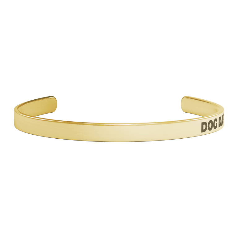 Dog Dad Bracelet in Gold, Rose Gold & Silver