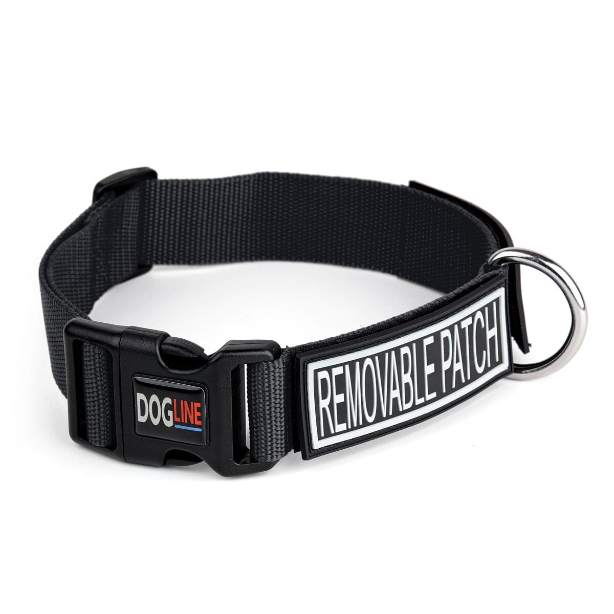 Nylon Dog Collar: 2 Patch Fasteners