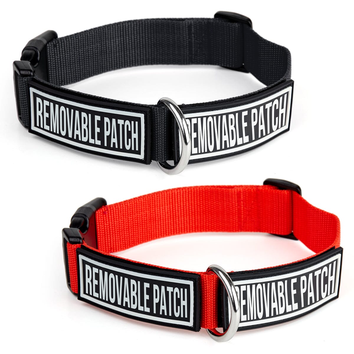 Nylon Dog Collar: 2 Patch Fasteners