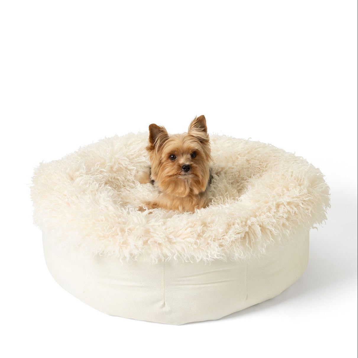 PupPouf™ Luxe Faux-Fur Donut Dog Bed