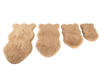 PupRug® Luxe Faux Fur Orthopedic Dog Bed: Plush Sheep Tan
