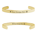 Personalized Bracelet - Custom Name in Gold, Silver or Rose Gold - Optional Heart and Paw Print