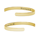 Personalized Bracelet - Custom Name in Gold, Silver or Rose Gold - Optional Heart and Paw Print