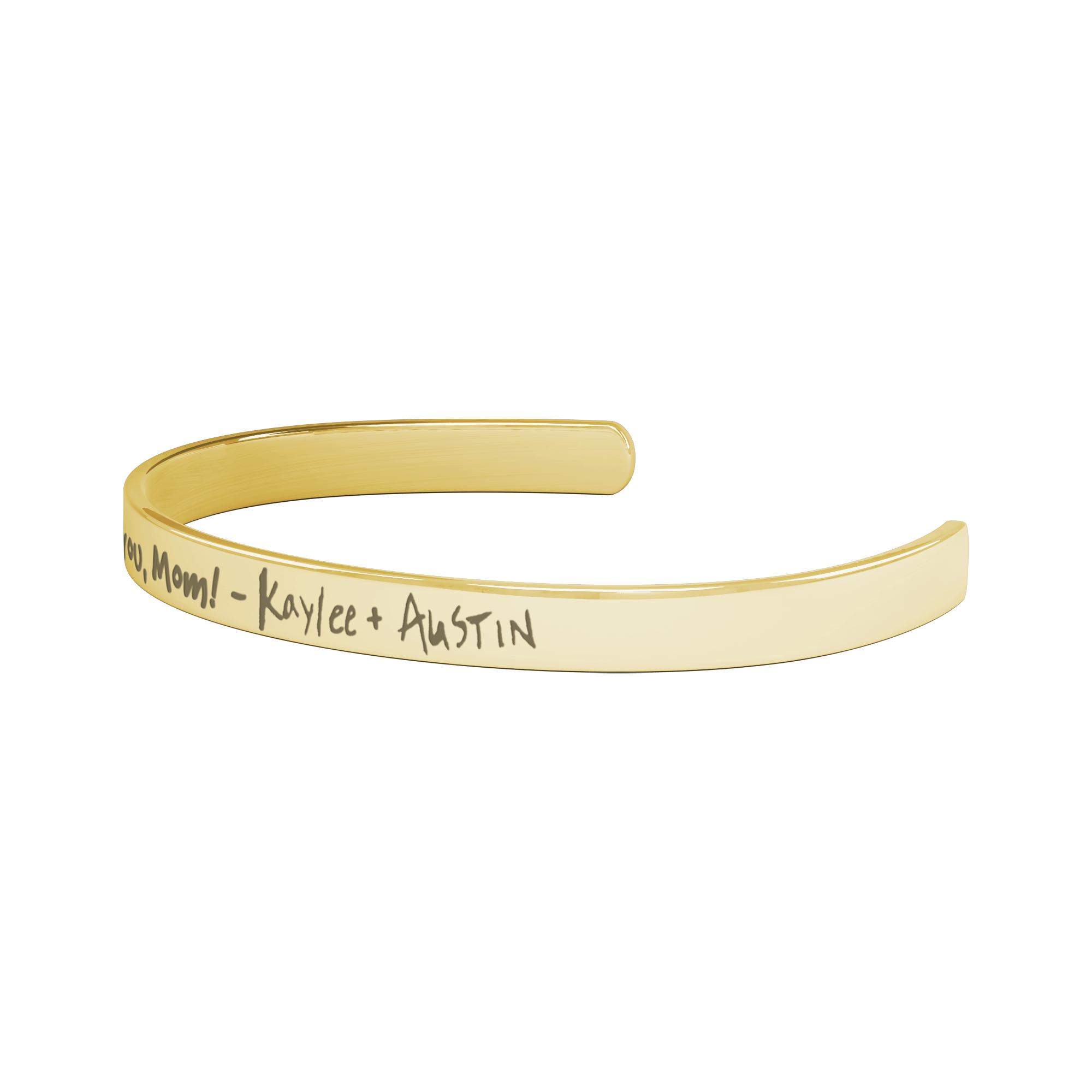 Personalized Mom Bracelet with Kid's Names in their Handwriting