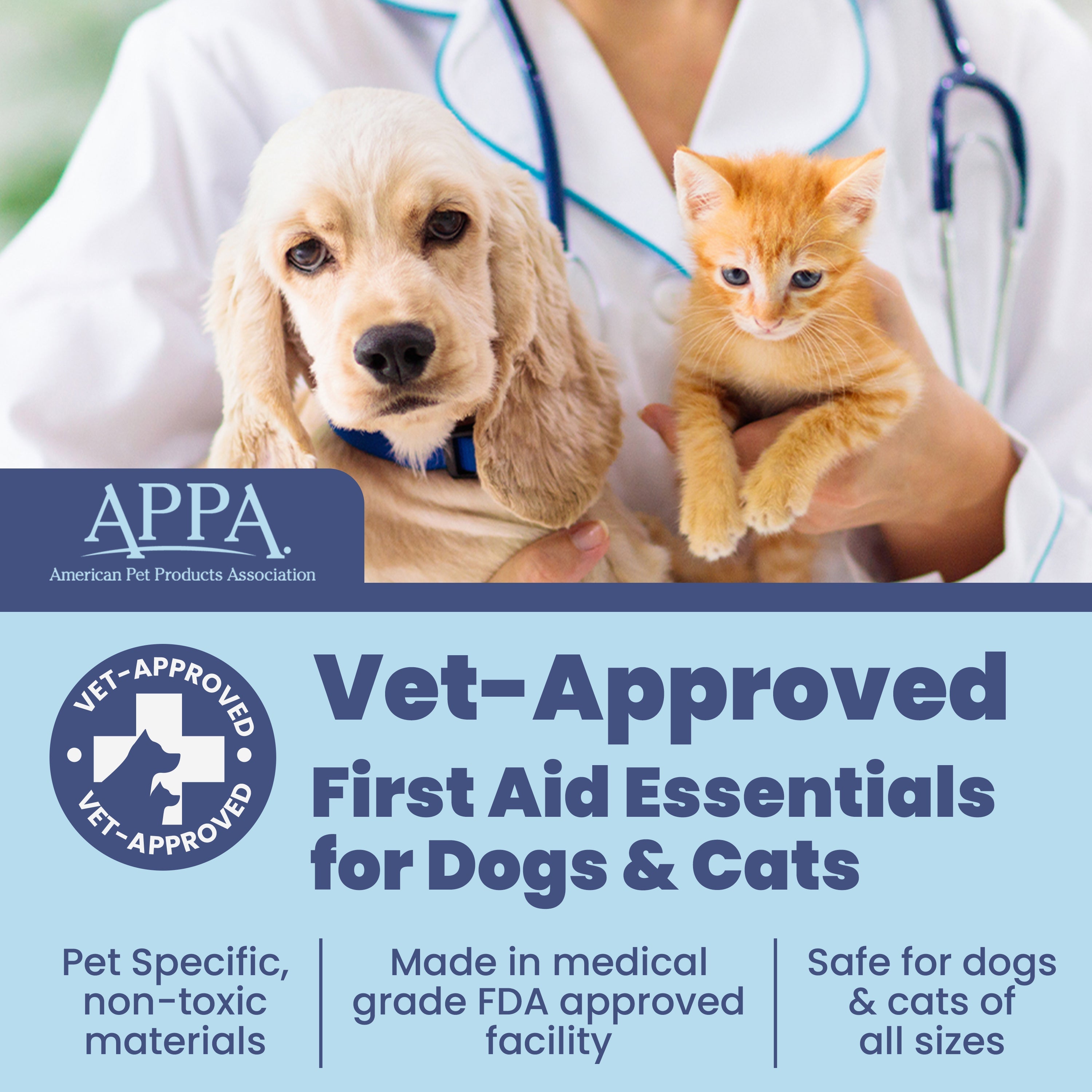 Pet First Aid Kit with Vet-Approved Essentials