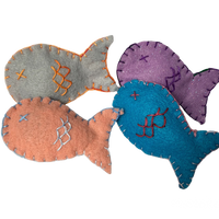 Fish Cat Toy with Organic Catnip