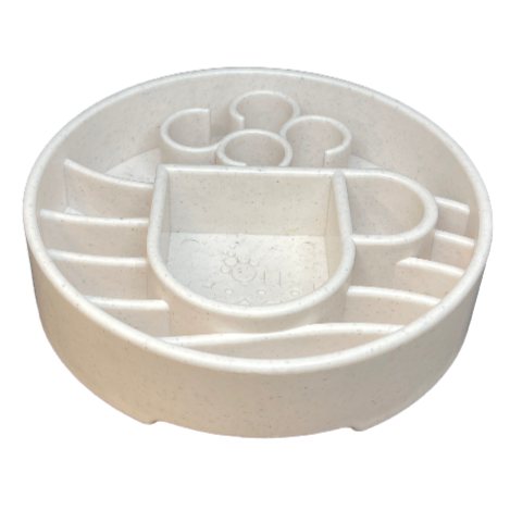 Java Slow Feeder Dog Bowl for Enrichment - 8" diameter x 2" deep