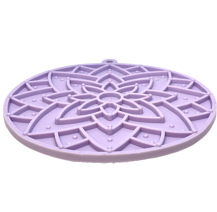 Lotus  Enrichment Lick Mat with Suction Cups - 8"