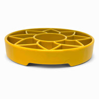 Sunflower Slow Feeder Dog Bowl for Enrichment - 8" diameter x 1.5" deep