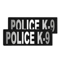 Two 'POLICE K-9' patches on a white background