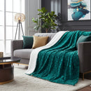 Emerald Mermaid Plush Sherpa Blanket