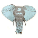 Elephant Animal Mask - Recycled Metal Wall Art