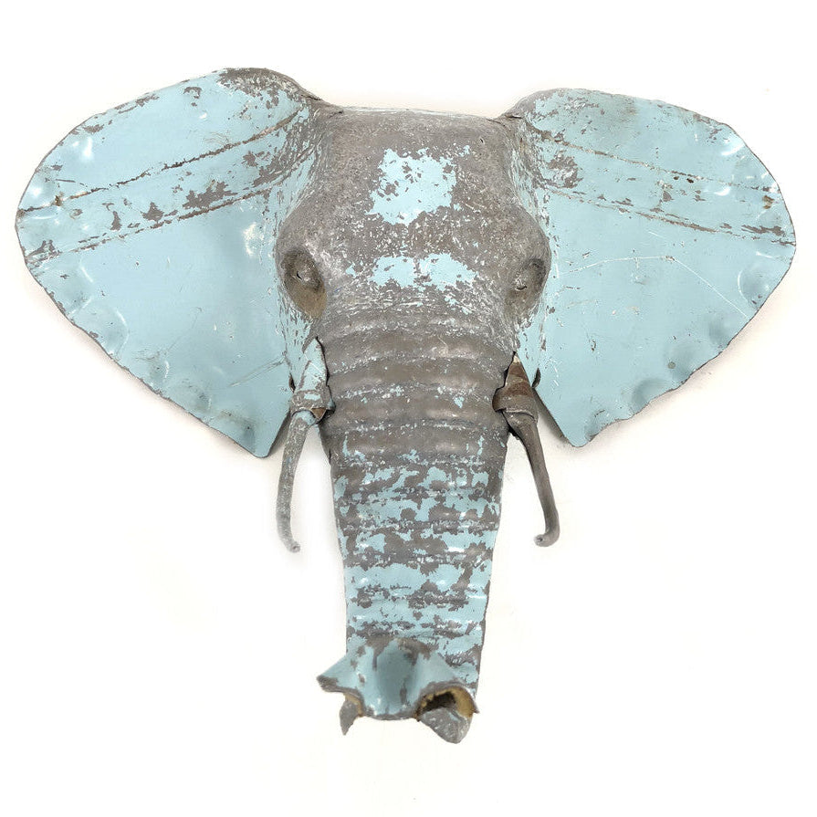 Elephant Recycled Metal Wall Art