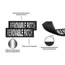 Reflective Fabric Patches for Dog Harness or Vest (Set of 2)