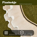 All-Season Use Elegant Pet-Friendly Sofa Cover with Ruffled Edges Non-Slip Ideal for Home, Office, and Living Room Decor