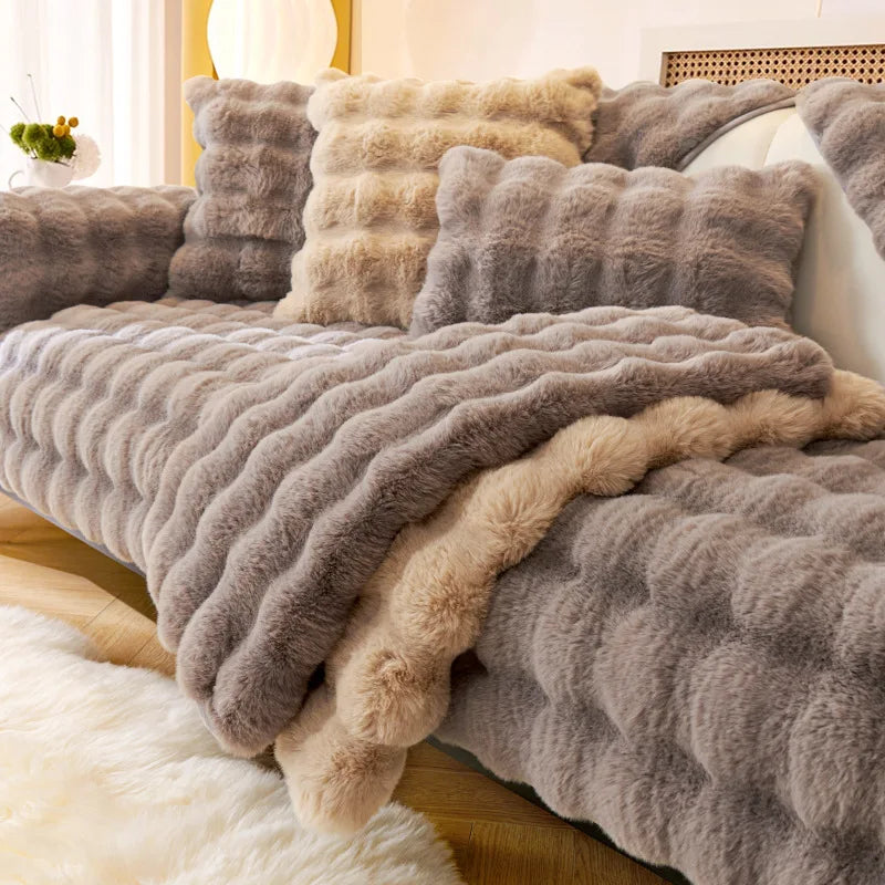 Velvet Couch Cover – Soft, Stylish, and Cat & Dog Proof Couch Throw Cover