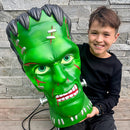 Giant Frankenstein Monster Pendant Lantern Prop: 20" Tall Waterproof Outdoor Halloween Decoration