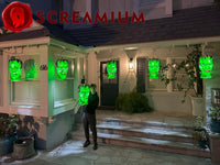 Giant Frankenstein Monster Pendant Lantern Prop: 20" Tall Waterproof Outdoor Halloween Decoration