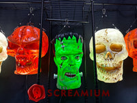 Giant Halloween Skull Pendant Lantern Prop: 20" Tall Outdoor Decoration