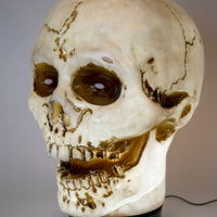 Giant Halloween Skull Animatronic Lamp Prop: 20" Tall, Heavy-Duty