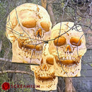 Giant Halloween Skull Pendant Lantern Prop: 20" Tall Outdoor Decoration