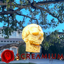 Giant Halloween Skull Pendant Lantern Prop: 20" Tall Outdoor Decoration
