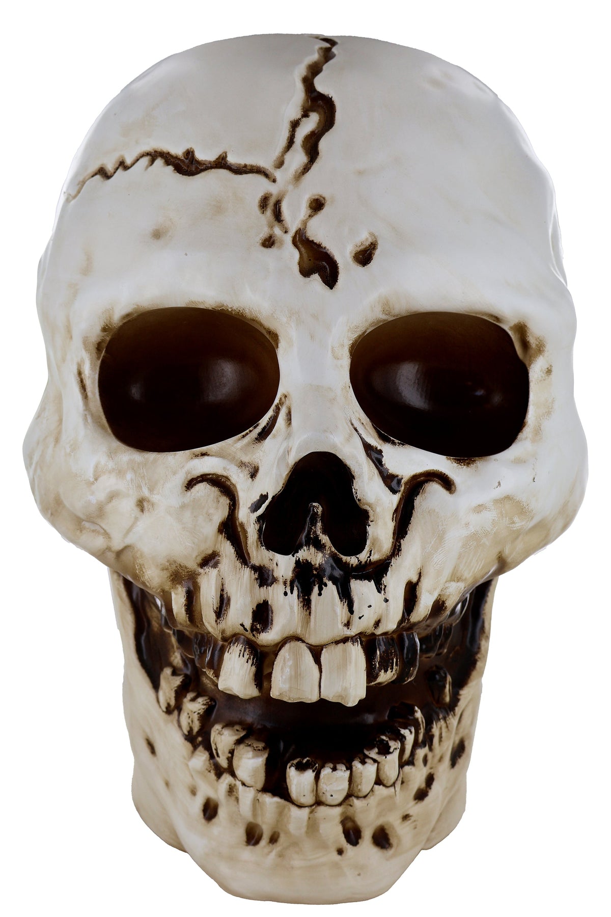 Giant Halloween Skull Animatronic Lamp Prop: 20" Tall, Heavy-Duty