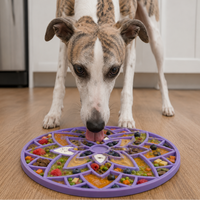 Lotus  Enrichment Lick Mat with Suction Cups - 8"