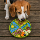 Four Seasons Slow Feeder Dog Bowl for Enrichment - 8" diameter x 1.5" deep