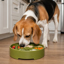 Great Outdoors Slow Feeder Dog Bowl for Enrichment - 8" diameter x 2" deep