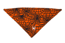 Spider Web Orange Dog Bandana