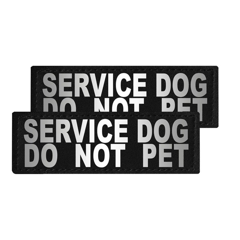 Reflective Fabric Patches for Dog Harness or Vest (Set of 2)