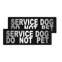 Reflective Fabric Patches for Dog Harness or Vest (Set of 2)