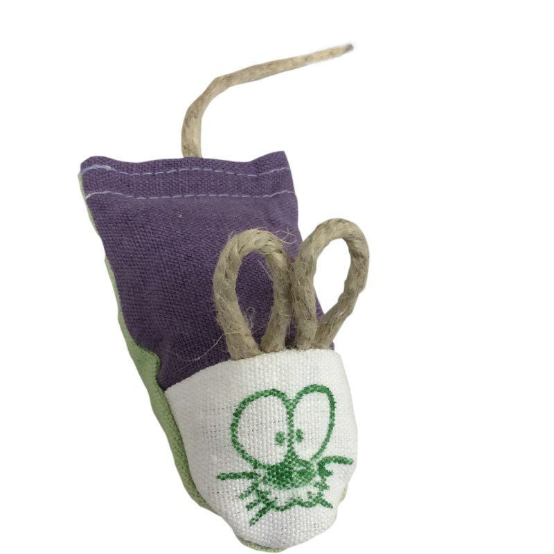 Shelby the Hemp Mouse with Catnip & Silver Vine