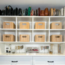 Wooden Ribbed Bins – Natural