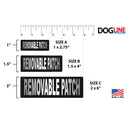 Reflective Fabric Patches for Dog Harness or Vest (Set of 2)