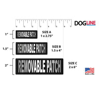 Reflective Fabric Patches for Dog Harness or Vest (Set of 2)