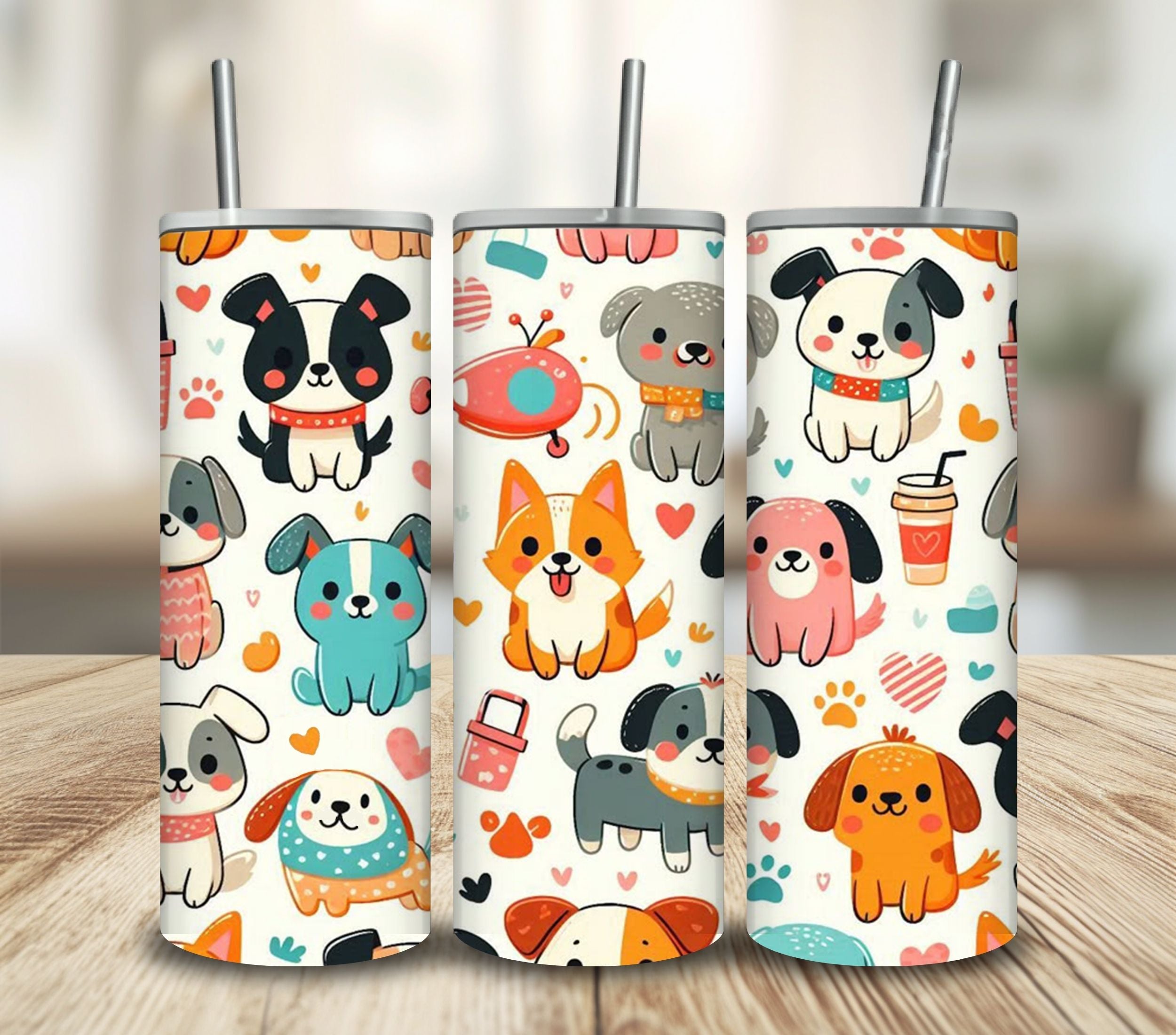 Cute Puppies Tumbler