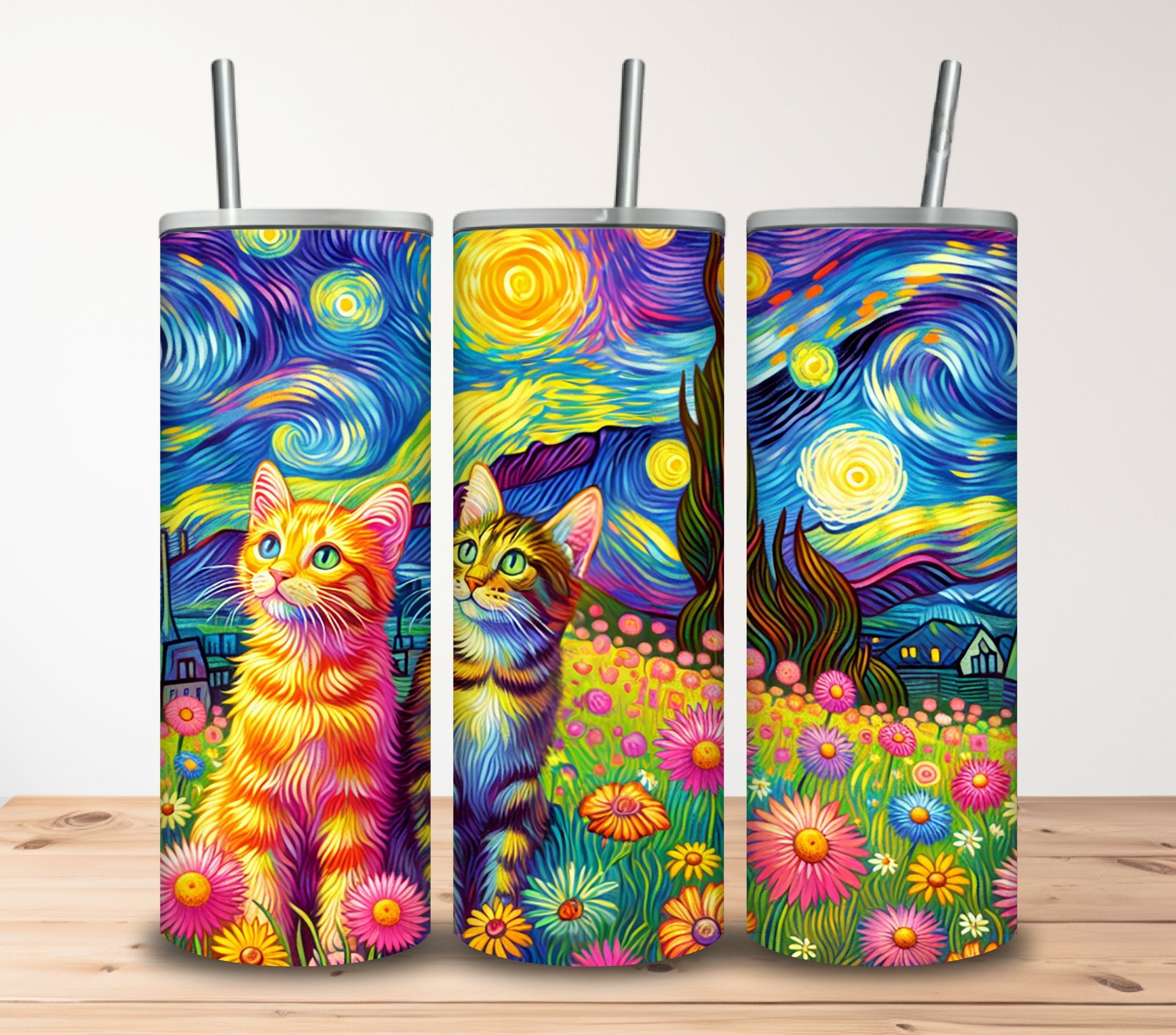 Colorful Cats Tumbler