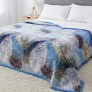Blue Abstract Soft Plush Fleece Blanket